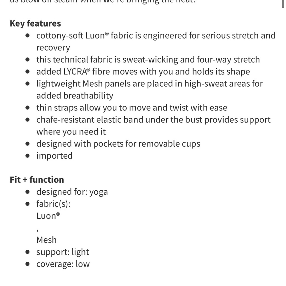 Lululemon Blooming Pixie Bra - image 3